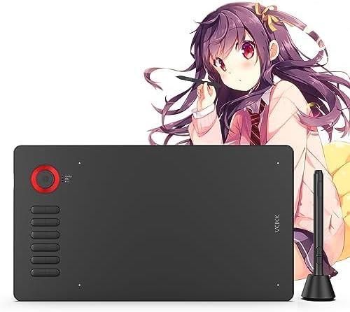 Ten by six inch tablet with red dial