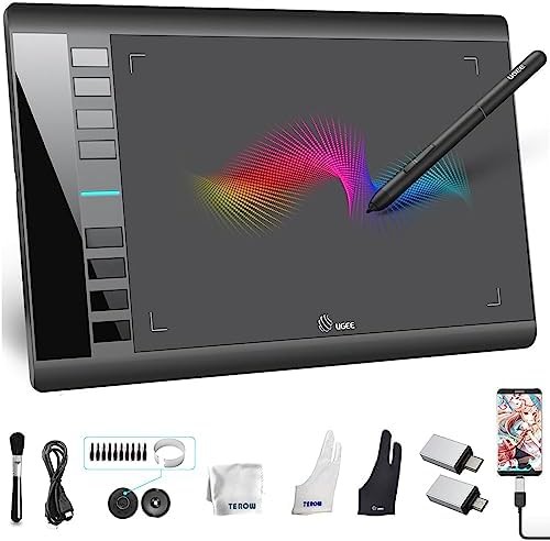 Large drawing tablet with high pressure sensitivity