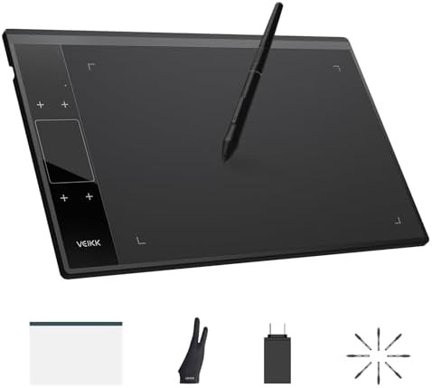 Ten by six inch tablet for animation