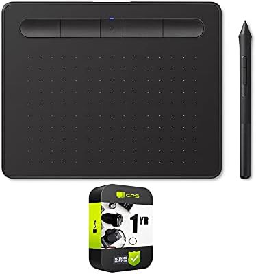Black wireless tablet with protection pack