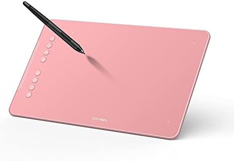 Pink 10 by 6.25 inch digital drawing pad