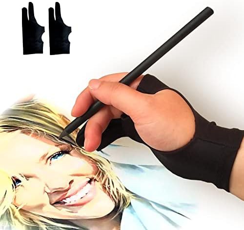 Small three layer palm rejection drawing glove