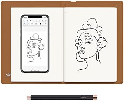 Smart digital notebook with real pen
