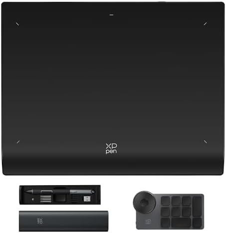 Wireless drawing tablet with remote shortcut keydial