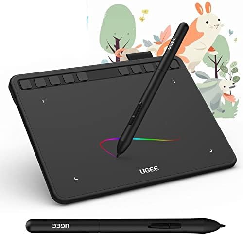 Compact battery free stylus drawing tablet
