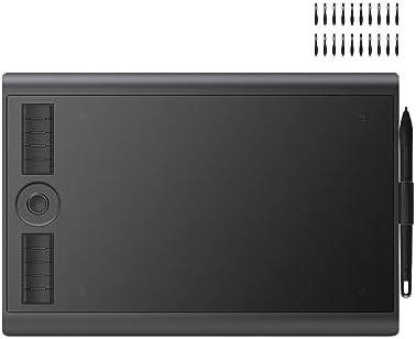Large graphic tablet with ten hotkeys