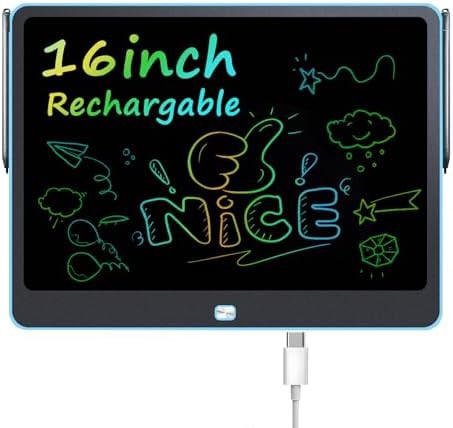 Blue 16 inch rechargeable drawing pad
