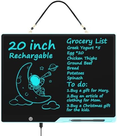 Blue 20 inch rechargeable writing tablet