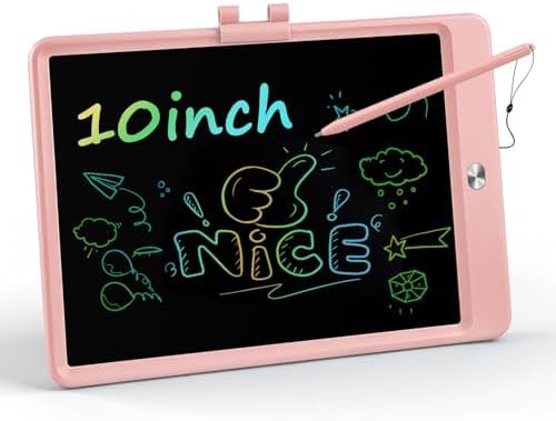Portable 10 inch pink doodle board