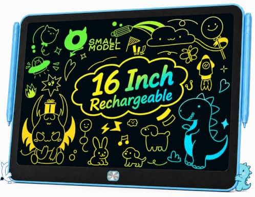 Rechargeable sixteen inch kids drawing pad
